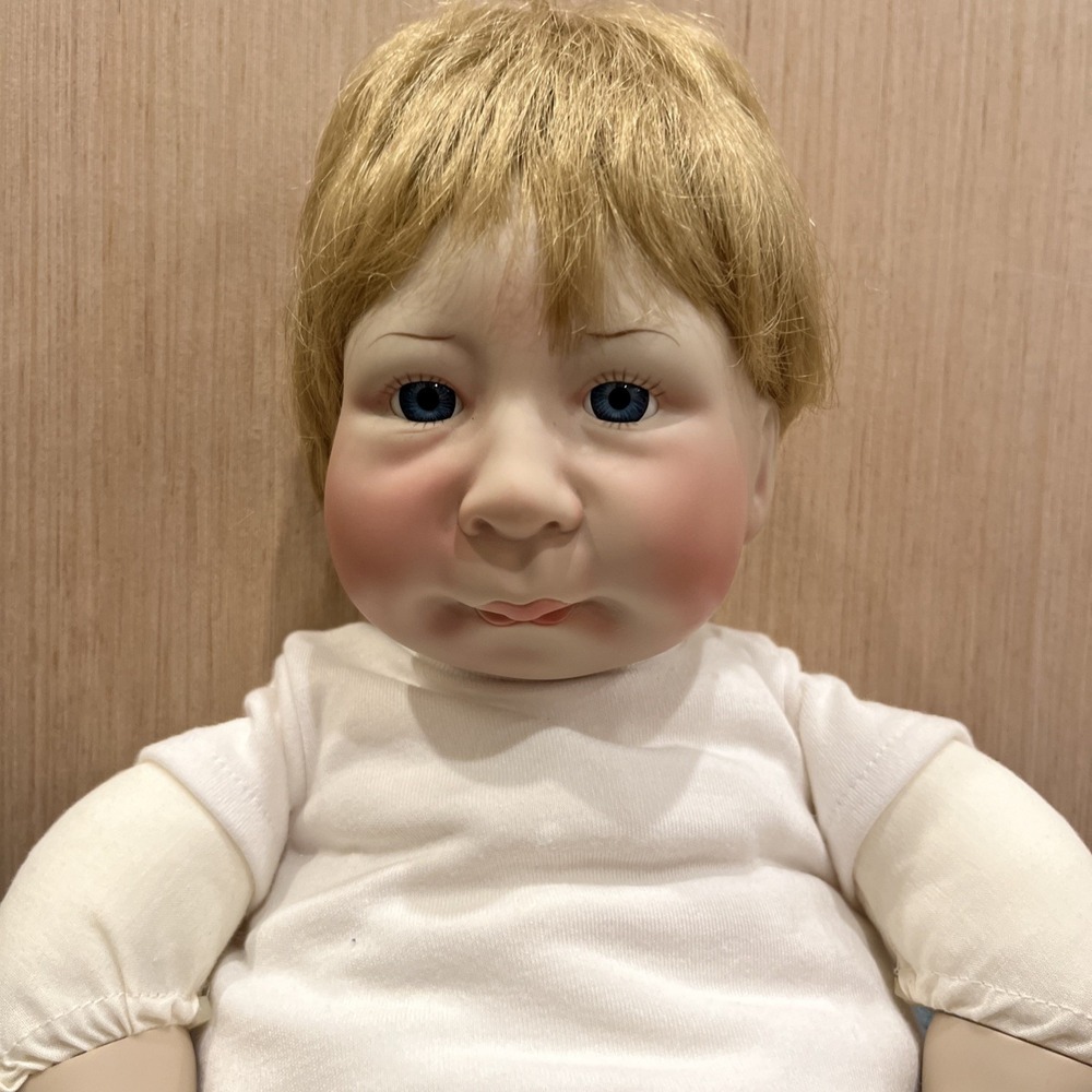 1986 Lee Middleton Bubba Chubbs Boy Doll 21" Vinyl Vtg Realistic SIGNED #1119